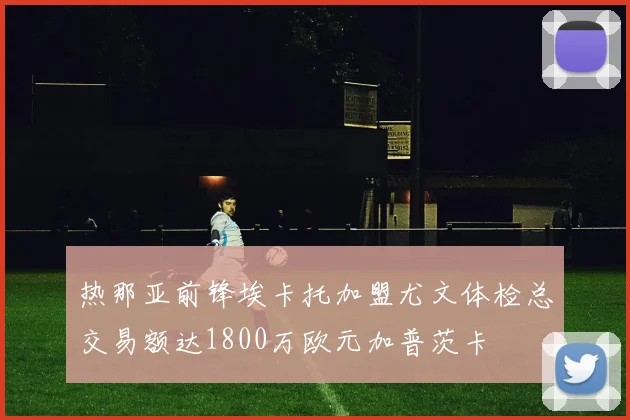热那亚前锋埃卡托加盟尤文体检总交易额达1800万欧元加普茨卡